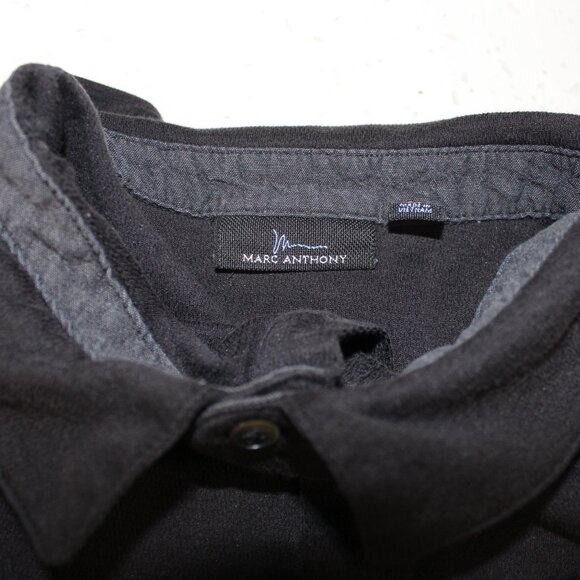 Marc Anthony, Black, Long sleeve shirt {FREE JEWELRY GIFT} - Picture 2 of 11